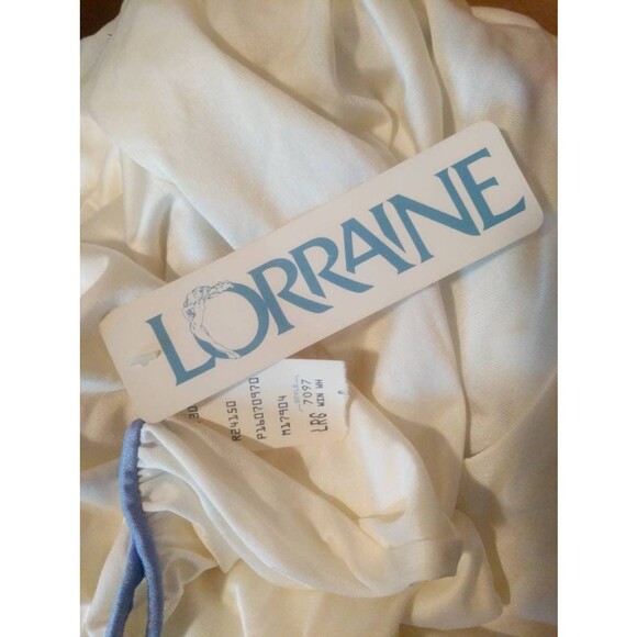 70s Long Sleeve Nightgown L Vintage Gown Lingerie New Old Stock Lorraine - Picture 7 of 7